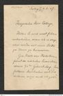 Nachlass Franz Steindachner, Brief von Robert Wiedersheim an Franz Steindachner (09.02.1887), Inv.Nr. 593.01, Seite 1